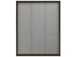 Vidaxl Zanzariera Plissettata Per Finestre In Alluminio Marrone 80X100 Cm