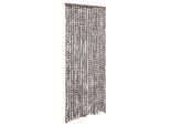 Vidaxl Tenda Zanzariera Marrone E Bianca 56X185 Cm In Ciniglia