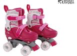 Street Rider Rollerblades Rosa Regolabile, Taglia 27-30