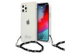 Guess Guhcp12Mkpsbk Custodia Rigida Trasparente Per Iphone 12/12 Pro6,1 Perla Nera