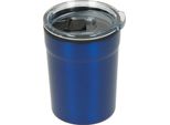 Tazza Da Caffè "Espresso"" - Thermo Mug Togo In Acciaio Inox Con Coperchio A Incastro E Vetrino Di Chiusura - 150 Ml Per Caffè Ed Espresso - Blu"
