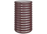 Vidaxl Fioriera In Acciaio Verniciato A Polvere 40X40X68 Cm Marrone