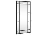 Vidaxl Specchio Da Parete Nero 30X60 Cm Rettangolare In Ferro