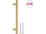 Vidaxl Maniglie Per Mobili 10 Pz. Acciaio Inox Dorato 160 Mm