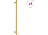 Vidaxl Maniglie Per Mobili 5 Pz. Golden 480 Mm In Acciaio Inox