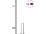 Vidaxl Maniglie Per Mobili 10 Pezzi Argento 160 Mm Acciaio Inox