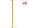 Vidaxl Maniglie Per Mobili 5 Pz. Golden 480 Mm In Acciaio Inox