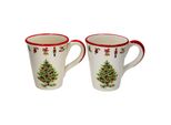 2X Maestro Natale Tazza Da Caffè 340Ml H12Cm In Ceramica Tazze Vin Brulé Tè