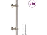 Vidaxl Maniglie Per Mobili 10 Pezzi Argento 96 Mm Acciaio Inox