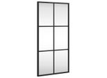 Vidaxl Specchio Da Parete Nero 30X60 Cm Rettangolare In Ferro
