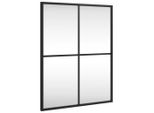 Vidaxl Specchio Da Parete Nero 40X50 Cm Rettangolare In Ferro