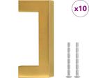 Vidaxl Maniglie Per Mobili 10 Pezzi. Acciaio Inox Dorato 64 Mm