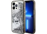 Karl Lagerfeld Klhcp13Llkcnsk Custodia Rigida Trasparente Per Iphone 13 Pro / 13 6.1 Liquid Glitter Choupette