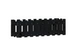Vidaxl Letto Rialzato A Doghe Design Nero 100X30X30 Cm In Legno Di Pino Massiccio