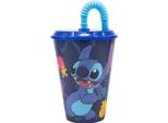 Disney Stitch - Tazza Collezione Palms Con Cannuccia 430 Ml
