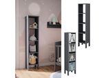 Vitalispa Scaffale Per Bambini Ajaton, 35.2 X 159.5 Cm, Grigio