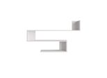 Scaffale Rebecca Mobili Limba 71,5X120X14,5 Truciolato Bianco Moderno