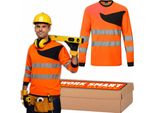 Portwest PW221 Maglietta Di Avvertimento A Maniche Lunghe Arancione -M- Kingsmill
