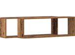 Vidaxl Mensola A Muro Con Ripiano 2 Pezzi In Legno Di Recupero 80 X 15 X 26 Cm Materiale A Base Di Legno
