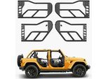 Porte Tubolari Jeep A 4 Porte - Adatto Per Jeep Wrangler Adventure Stile Jk 2007-2018