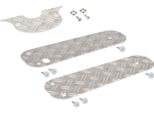 Set: Pedane + Cruscotto, Lamiera Ondulata In Alluminio - Per Simson Schwalbe KR51