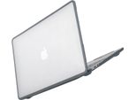 Inf Custodia Protettiva Per Macbook Pro 16, Plastica+Tpu, Trasparente Nera