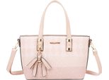 Gallantry, Shopper Da Donna Con Motivo A Rombi E Tipografia Sparsa, Rosa