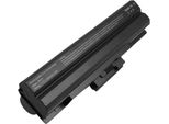 Avizar, Batteria Agli Ioni Di Litio 6600Mah 11,1V Per Laptop Sony VGP-BPL21 Compatibile, Nero