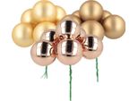 Mini Baubles Natalizi Da Favola In Vetro Per Decorazioni Eleganti
