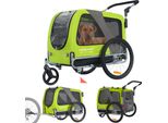 DOGGYHUT® Premium LARGE Hundefahrradanhänger 15 - 30kg Hundeanhänger Fahrradanhänger für Hunde mittelgroße bis große Hunde