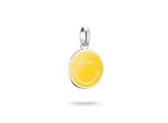 Charm-EinhäNger Thomas Sabo "Smileyworldcalm Charm - Connect", Silberfarben, Gelb, Charms, Damen, Silber 925 (Recycelt)