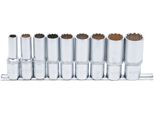 Bgs 5253 | Set Di Chiavi A Bussola, A Dodici Lati, Profonde | 12,5 Mm (1/2") | Sw 10 - 24 Mm | 9 Pz."