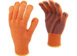 Guanti Da Lavoro, Guanti Da Giardinaggio, Cotone, Con Gommini In Pvc, Taglia 8