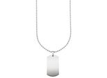 Edelstahlkette Bruno Banani "Schmuck Geschenk Halskette Dog Tag Kugelkette", Silber (Edelstahlfarben), Halsketten, Herren, Edelstahl, L: 55 B: 2,3Mm, Edelstahlkette, B:2,3Mm