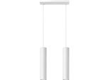 Lampada A Sospensione Lagos 2 Bianco 2Xgu10 10W Acciaio 90X6X30Cm Sollux Lighting