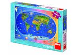 Dino Puzzle Mappa Del Mondo Xl 300 Pezzi