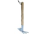 Zappetta Doppia Kent & Stowe, Acciaio Inox, Manico In Legno Di Frassino, 37 Cm, 735494