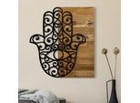 Wallity, Hamse, Decorazione Da Parete, Noce, Metallo, 46 X 58 X 3 Cm