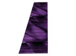 Tappeto Miami A Pelo Corto 80X300Cm Viola 6590