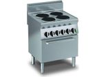 Cucina Elettrica Kbs Con Forno A Convezione Con 4 Piastre Rotonde Da 14,6 Kw Pronta Per Il Collegamento 400V