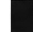 Pouffy Tappeto Soffice Pelo Corto Rettangolo 120X170Cm Nero