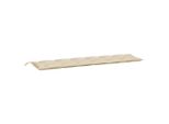 Vidaxl Cuscino Per Panchina Da Giardino Beige 200X50X7 Cm Tessuto Oxford