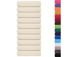Vidaxl Asciugamani 10 Pezzi Crema 50X100 Cm 360 G/M² 100% Cotone