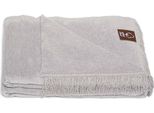 Unia - Cotone Cloud Coperta In Cotone Acrilico 150X200 0293/23 Coperta Copriletto Grigio Argento Chiaro