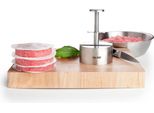 Pressa Per Hamburger Ibili-Utensilios Varios, Acciaio Inox, 11,4 Cm, Argento