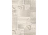 Art Tappeto Pelo Lungo Rettangolo 120X170Cm Crema