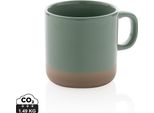 Xd Collection - Tazza Da Caffè, Smaltata, In Ceramica, 360Ml XD168 (Taglia Unica) (Verde)