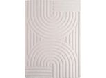 Pompei Uda Tappeto Pelo Corto Runner 80X250Cm Crema