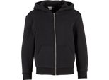 Build Your Brand - Felpa Con Cappuccio Con Zip A Tutta Lunghezza Per Bambini, Soffice RW10782 (158-164) (Nero)