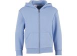 Build Your Brand - Felpa Con Cappuccio Con Zip A Tutta Lunghezza Per Bambini, Soffice RW10782 (140) (Azzurro)